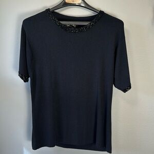 Vintage Gardy beaded neck top
